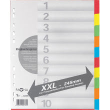 Dividers 10-Colours Paper PANGA
