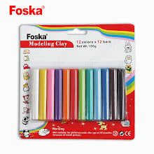 Modeling Clay x12 Colors 180g FOSKA