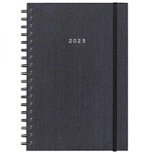 Diary Daily (Saturday/Sunday-Same Page) 2025 Spiral Gray 12x17mm NEXT