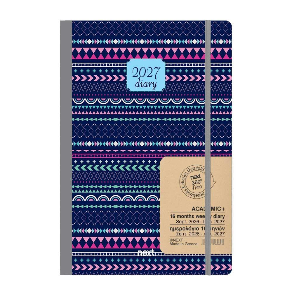 Diary Flexi Academic 14x21 2026Sept-2027Dec Arabic Blue NEXT