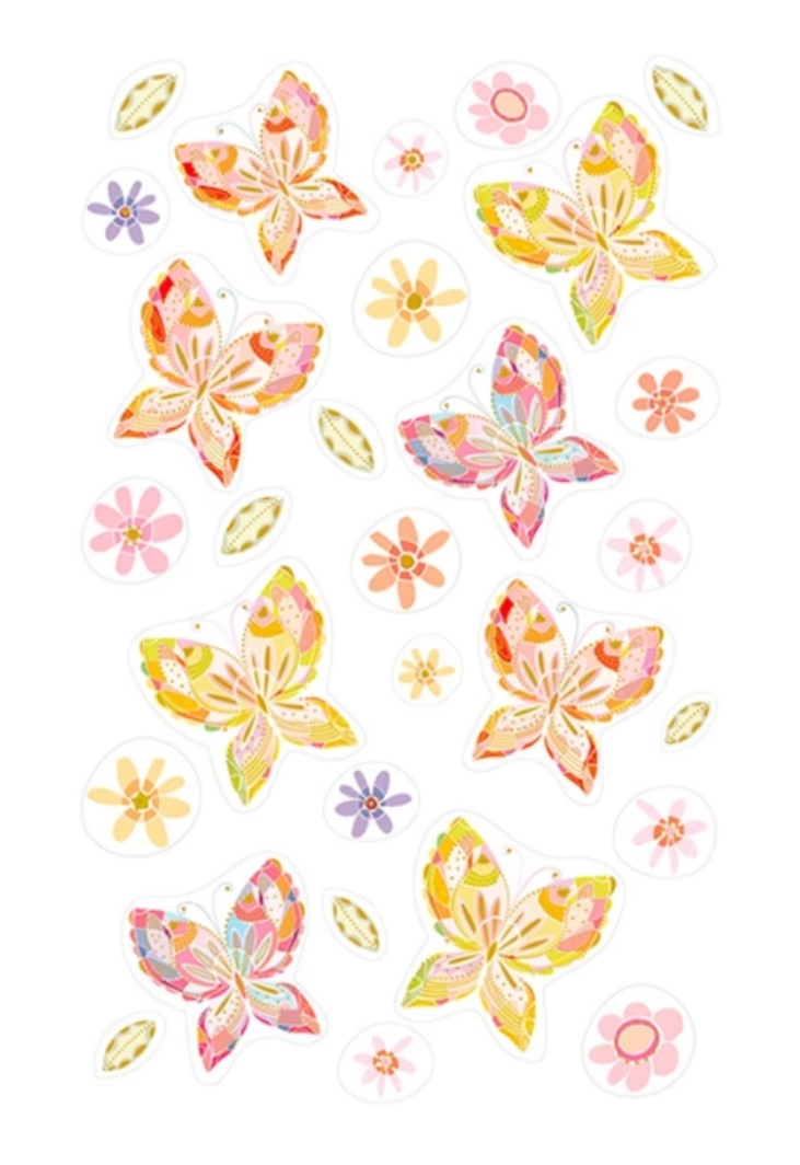 Stickers METALIC BUTTERFLIES TURNOWSKY