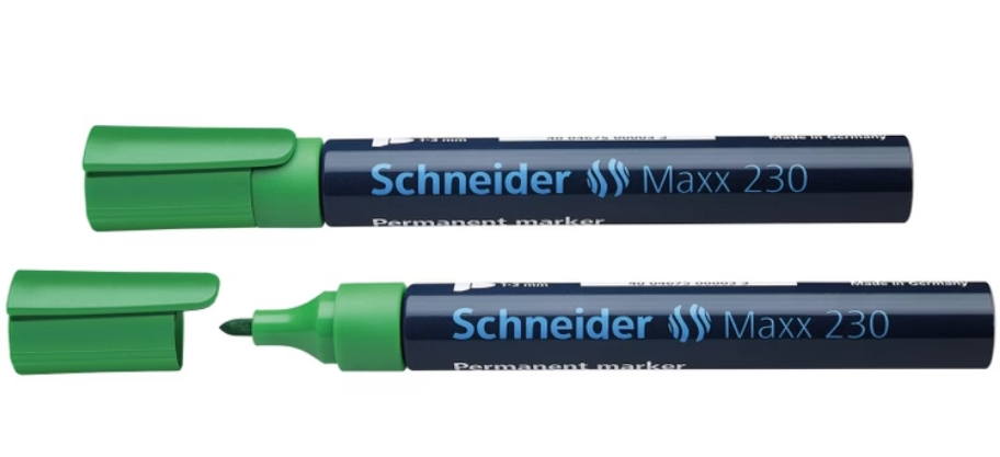 Permanent Marker Maxx 230 Green 1-3mm SCHNEIDER