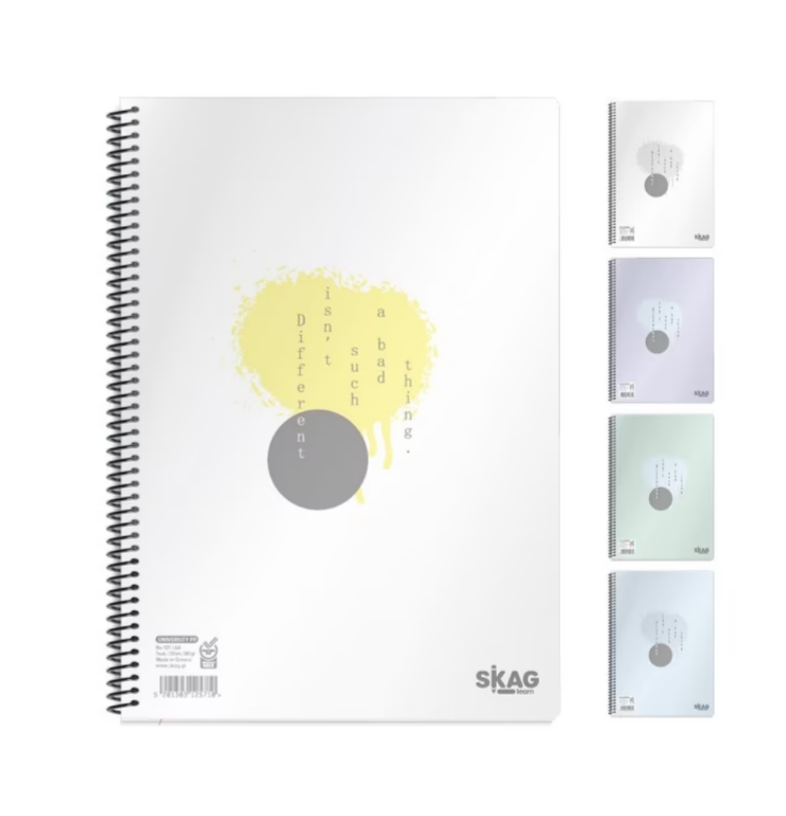 Notebook 17x25cm 3subj. 90sh. (Random Colour) SKAG