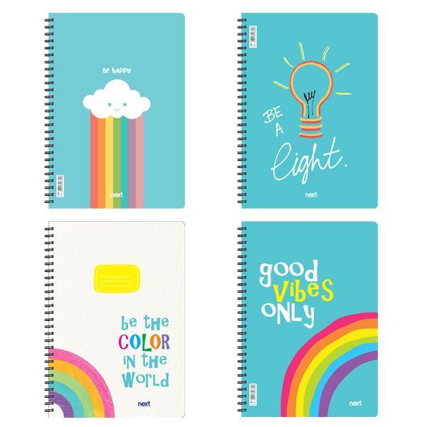 Notebook 17x25 Spiral Positive 35sh. (Random Cover) NEXT