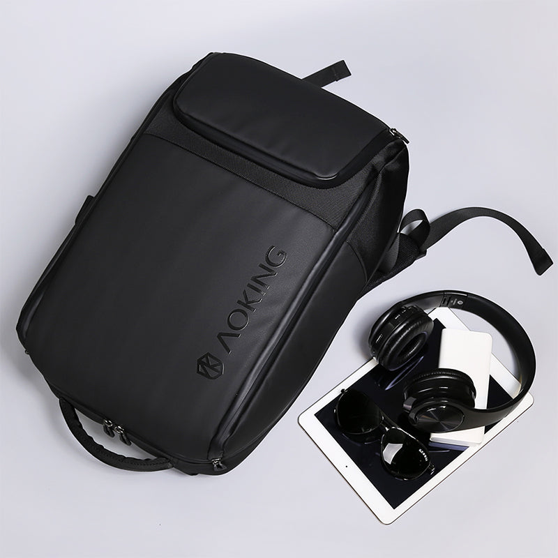 Waterproof Business Laptop Backpack Black AOKING