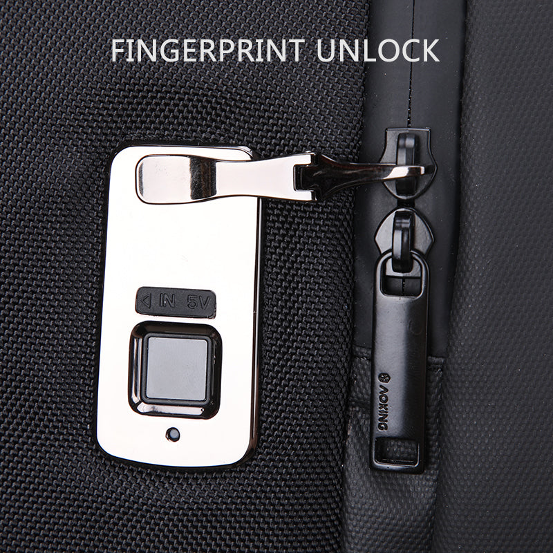 Waterproof Business Laptop Backpack Black AOKING