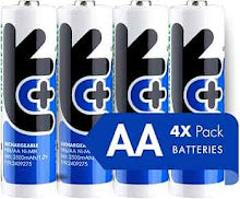 Rechargable batteries AA x4 KURNIROSS