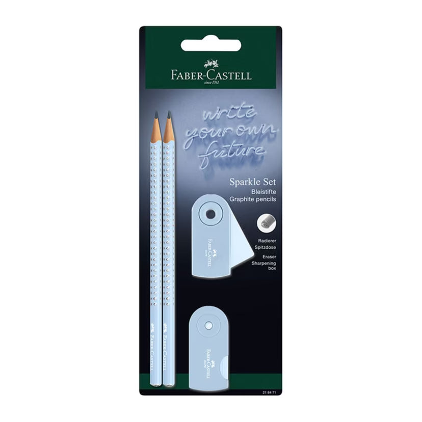 Set Grip Flow 2 Pencils + Eraser + Sharpener FABER-CASTELL