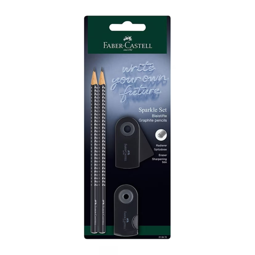 Set Grip Flow 2 Pencils + Eraser + Sharpener FABER-CASTELL