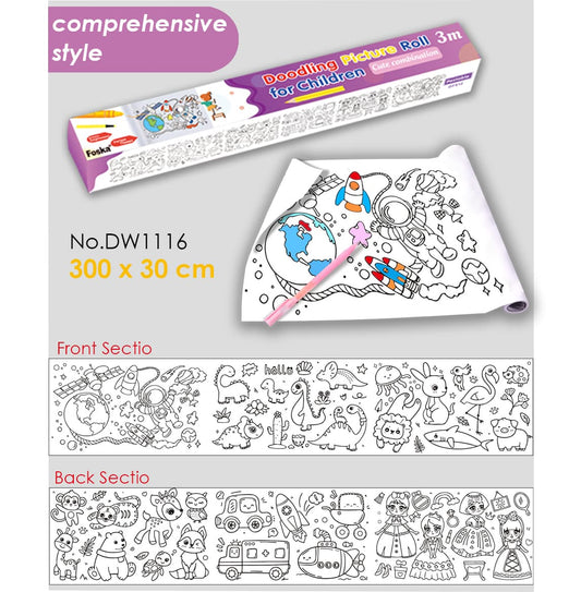Drawing Roll Adhesive 30cm * 300cm Comprehensive Style FOSKA