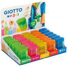 Sharpener 3in1 (Random Color) GIOTTO