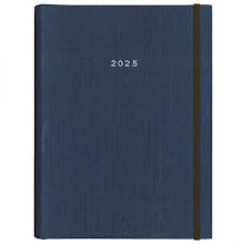 Diary Daily (Saturday/Sunday-Same Page) 2025 Covered Spiral Blue 17x25mm NEXT