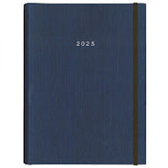 Diary Daily (Saturday/Sunday-Same Page) 2025 Covered Spiral Blue 17x25mm NEXT