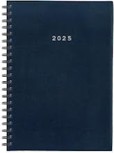 Diary Daily (Saturday/Sunday - Separate Page) 2025 Spiral Blue 21x29mm NEXT