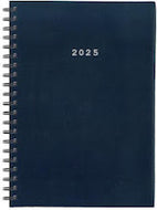 Diary Daily (Saturday/Sunday - Separate Page) 2025 Spiral Blue 21x29mm NEXT