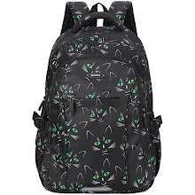 Backpack Casual Backpack Student Bag Black Cat Eyes AOKING