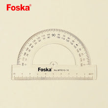 Protractor 10cm FOSKA