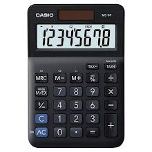 Calculator 8-Digits Black MS-8F Casio