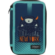 Pencil Case York 3-zip Full STREET
