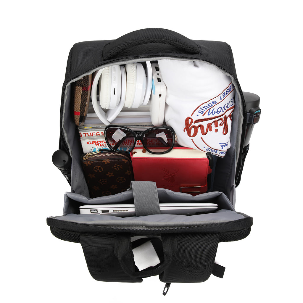 Waterproof Anti-theft 15.6" Laptop Backpack with USB Port Navy AOKING