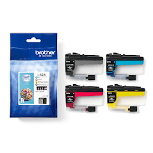 LC424 Pack (1Bk x 14ml + C,M,Y x 7.7ml) BROTHER