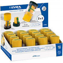 Sharpener Single Hole with Eraser Tenagraph Duo LYRA