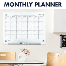 Glass Dry Erase Monthly planner 30x40cm FOSKA