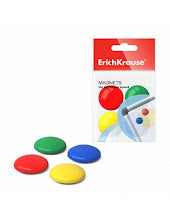 Magnets Round Coloured 3cm x8 ERICHKRAUSE