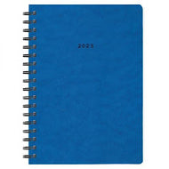 Diary Daily (Saturday/Sunday - Same Page) 2025 Spiral Blue 14x21mm NEXT