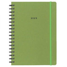 Diary Daily (Saturday/Sunday-Same Page) 2025 Spiral Green 17x25mm NEXT