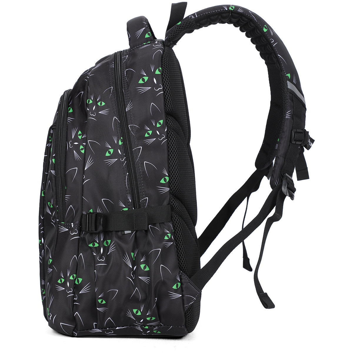 Backpack Casual Backpack Student Bag Black Cat Eyes AOKING