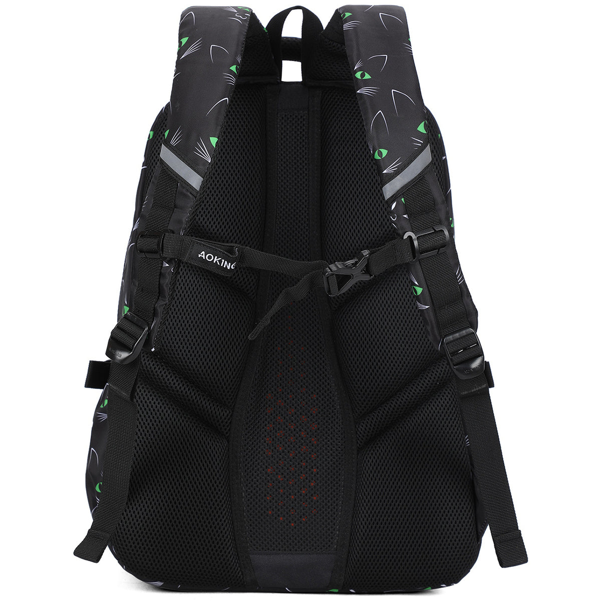 Backpack Casual Backpack Student Bag Black Cat Eyes AOKING