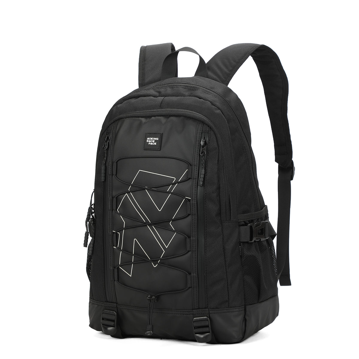 Backpack Lightweight Outdoor Casual Black AOKING