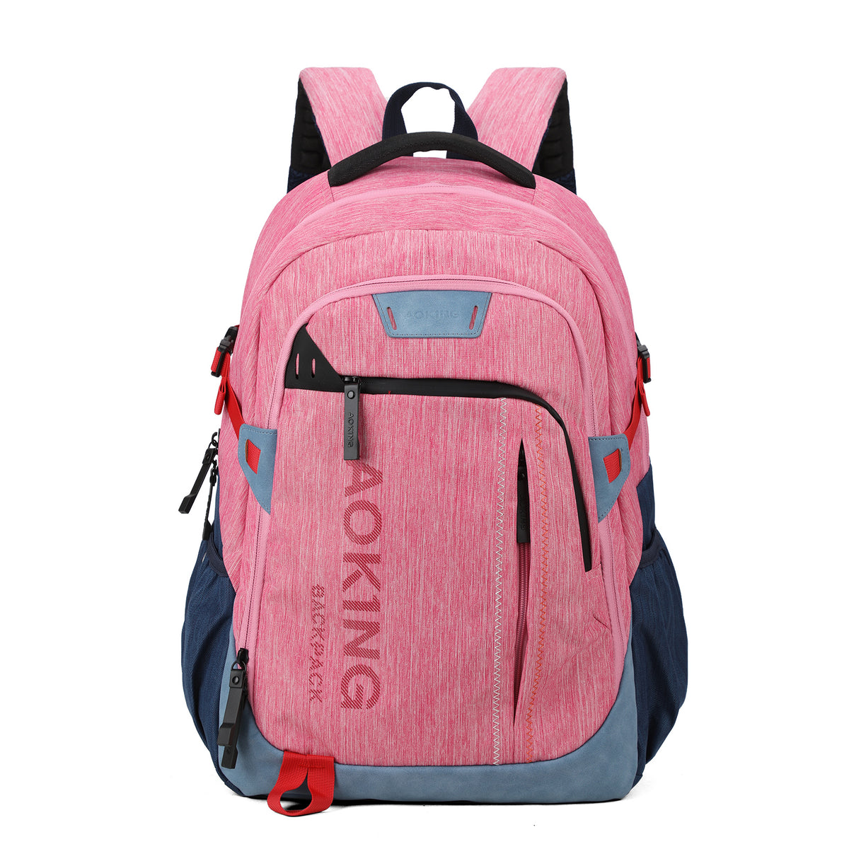 Backpack School Bag Lightweight Ergonomic Pink AOKING