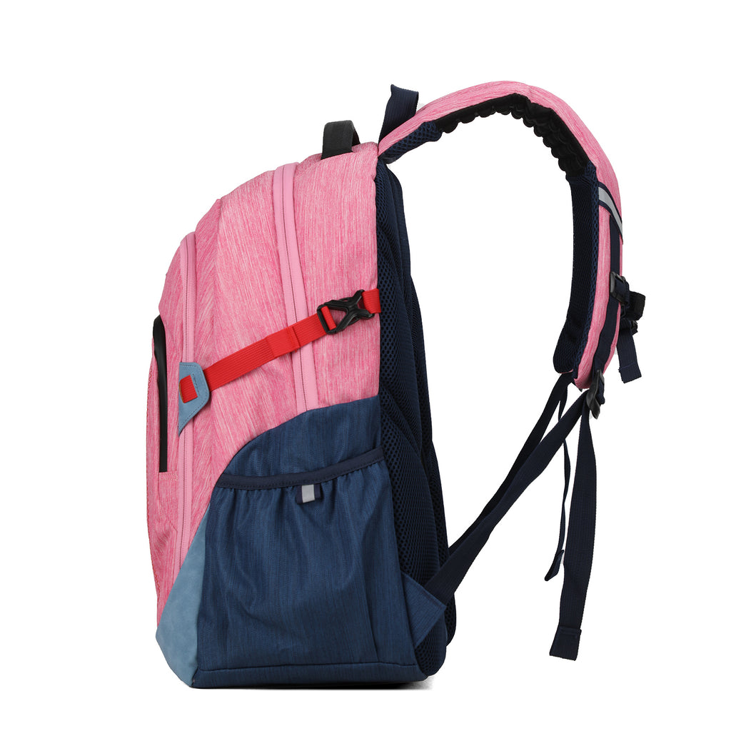 Backpack School Bag Lightweight Ergonomic Pink AOKING