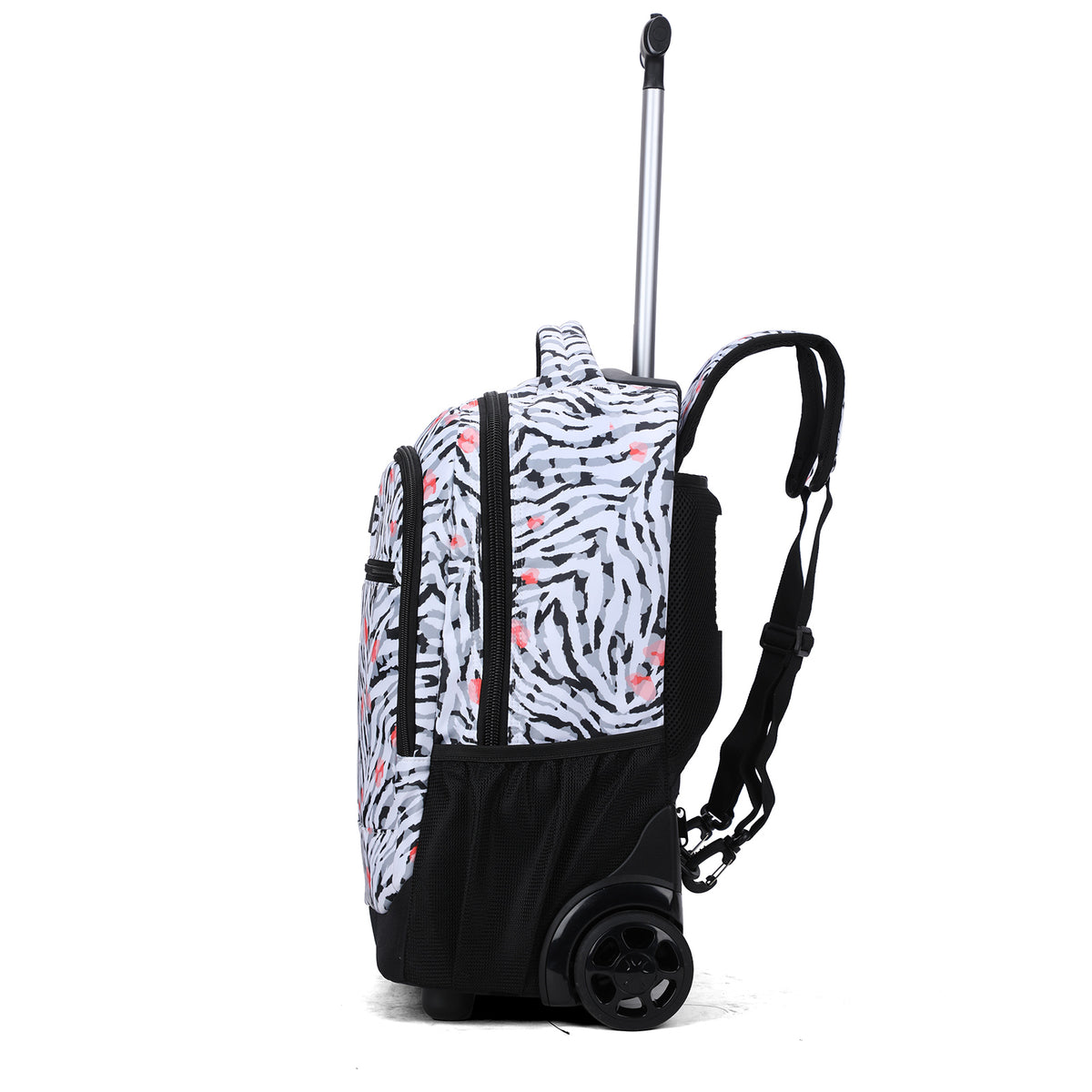Backpack Large Capacity Foldable Trolley Backpack Zebra AOKING