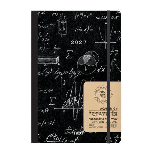 Diary Flexi Academic 14x21 2026Sept-2027Dec Mathematics NEXT