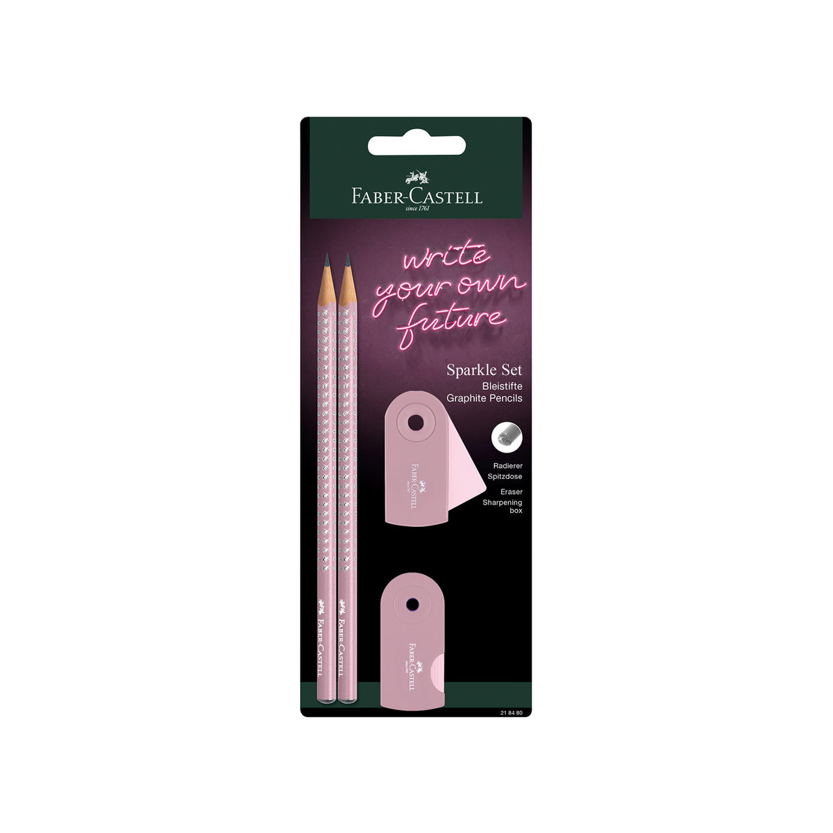 Set Grip Flow 2 Pencils + Eraser + Sharpener FABER-CASTELL