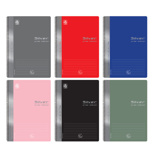 Tetradio A4 3 Subj. Silver Edition (Random Color Pick) TYPOTRUST