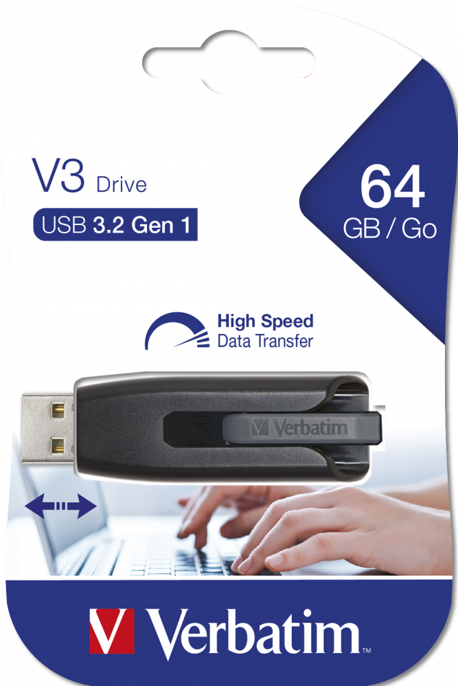 Usb 64GB 3.2 V3 Drive VERBATIM