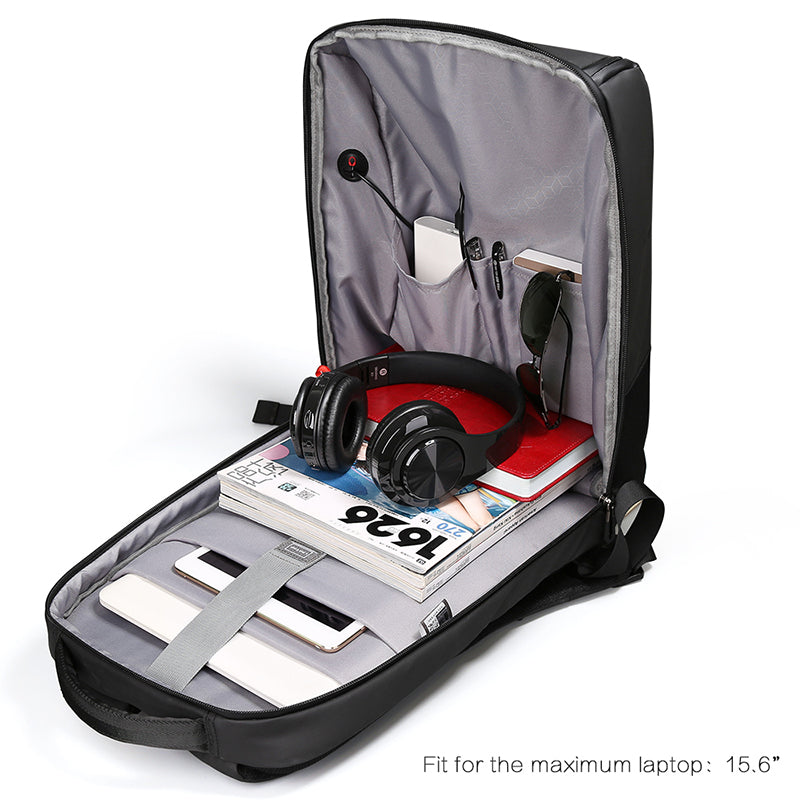 Waterproof Business Laptop Backpack Black AOKING