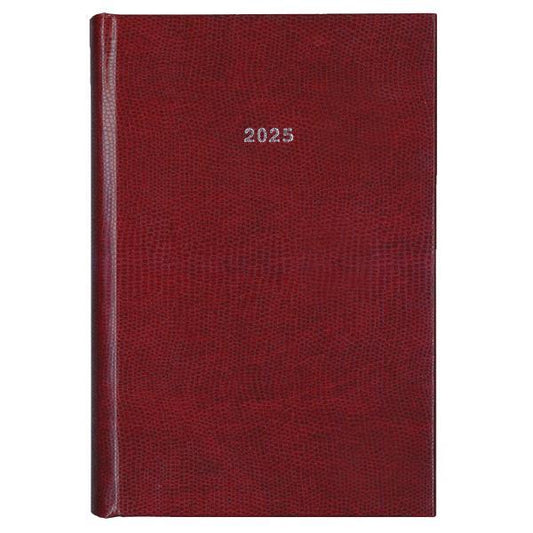 Diary Daily 2025 Hard Cover Skin Bordeaux 17x25mm NEXT