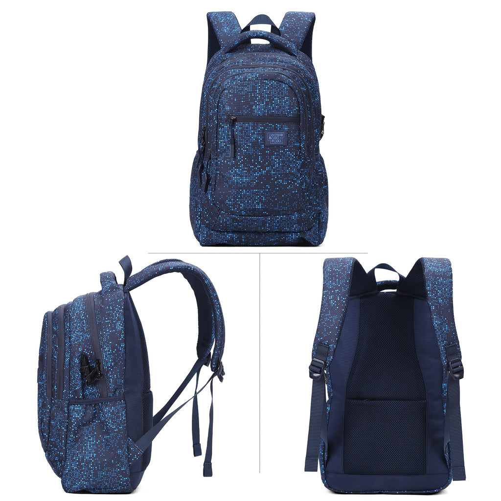 Waterproof Large Capacity Sport or School Backpack Blue AOKING