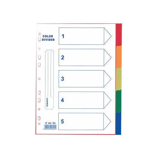 Dividers 5-Colours Plastic