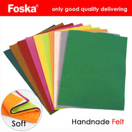 Handmade Felt Soft (Tsoxes) x10 Colours A4 FOSKA