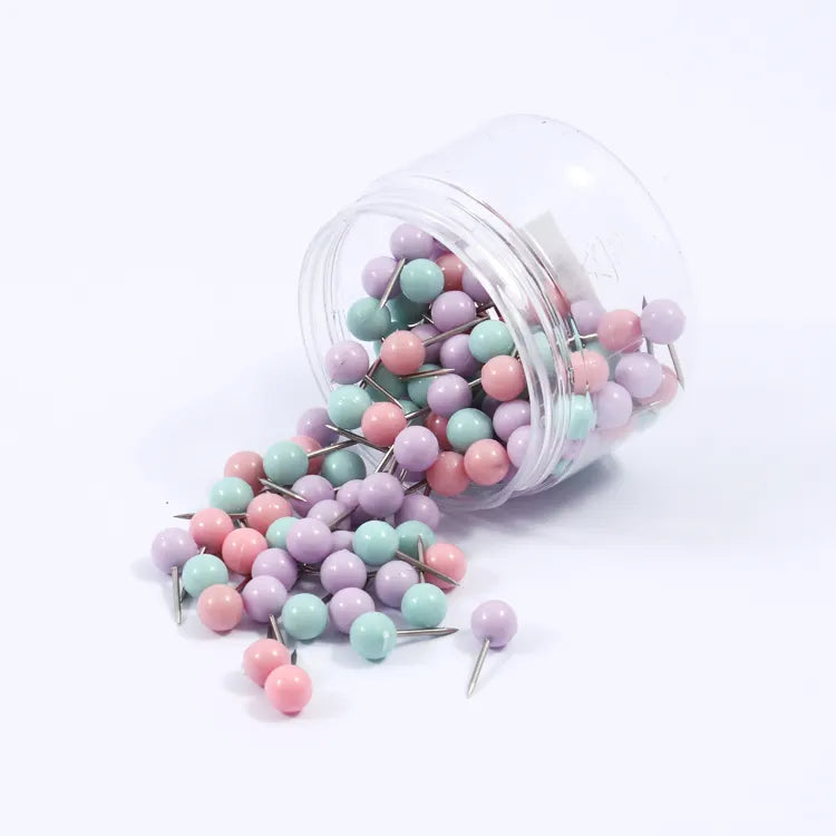 Map Pins Assorted Pastel Colors x100 FOSKA
