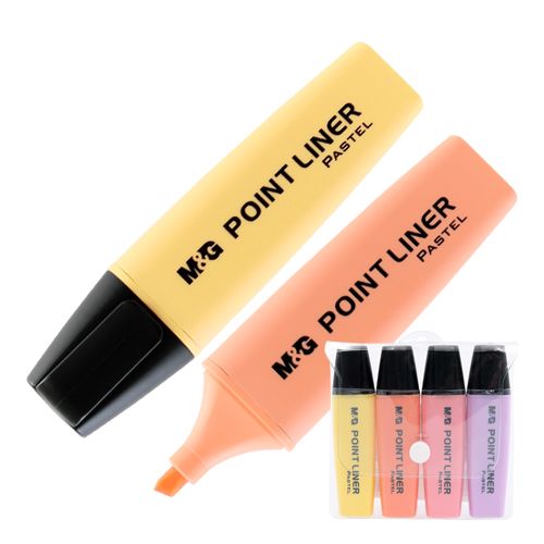 Highlighters Pastel x4 M&G