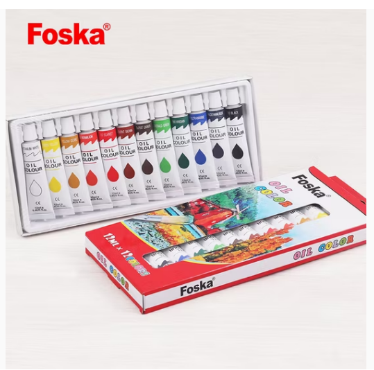Oil paints x12 colors FOSKA