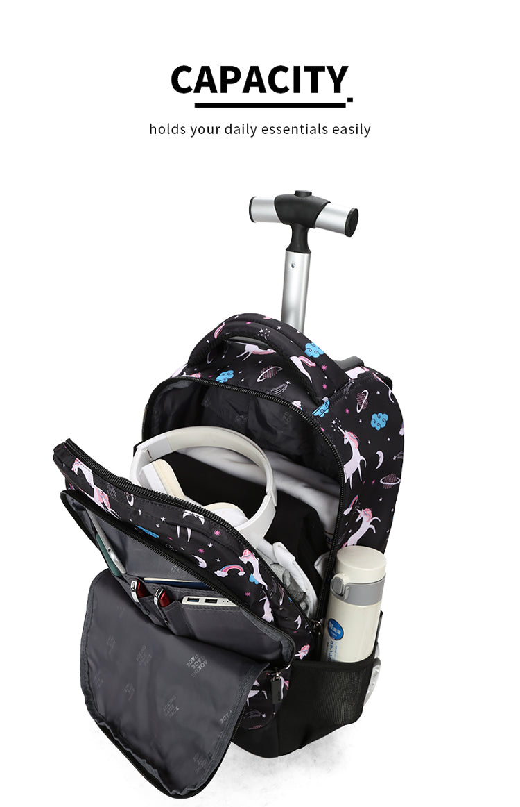 Backpack Large Capacity Foldable Trolley AOKING