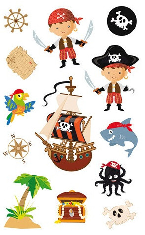 Stickers Pirates 3sh. BSB